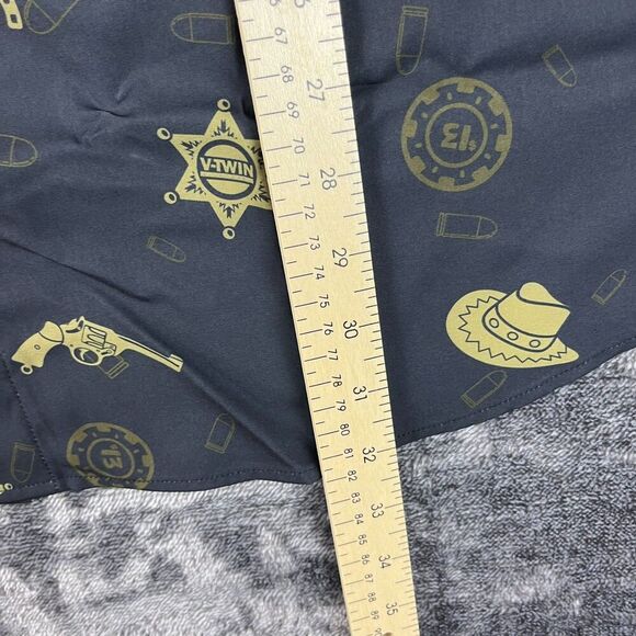 Dixxon Flannel Co 1876 Western Button Up Short Sleeve Black Men's XL NWT - Picture 6 of 9